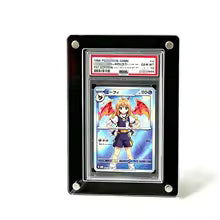 Graded card display stand for PSA BGS slab on desk